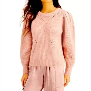 Inc Volume-Sleeve Pullover Sweater Size S